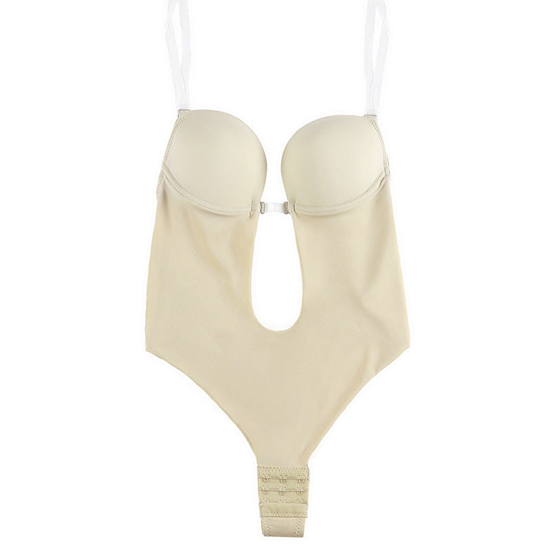 Invisible Shoulder Strap Backless Bra Bra Seamless One-piece Shapewear - Flemme Flair