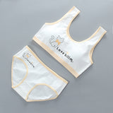 Girls' Bra Set, Pure Cotton, Developmental Vest, Underwear, Children'S Bra, Cotton - Flemme Flair