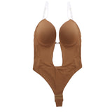 Invisible Shoulder Strap Backless Bra Bra Seamless One-piece Shapewear - Flemme Flair