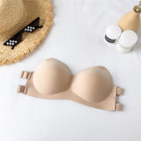 Invisible Strapless Gathered Bra - Flemme Flair