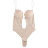 Invisible Shoulder Strap Backless Bra Bra Seamless One-piece Shapewear - Flemme Flair