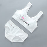 Girls' Bra Set, Pure Cotton, Developmental Vest, Underwear, Children'S Bra, Cotton - Flemme Flair