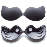 Strapless Black Breast Pad Push Up One-piece Invisible Bra Breathable Safety For Wedding Dress - Flemme Flair