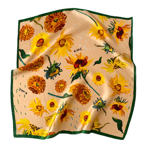 Fashion Lady Sunflower Vintage Scarf