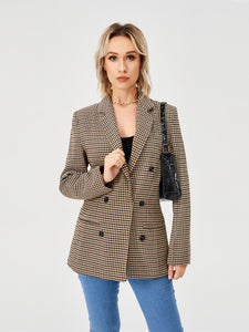 Womens Casual Blazer Jacket  Long Sleeve Work 0ffice Blazer Lapel  Jacket