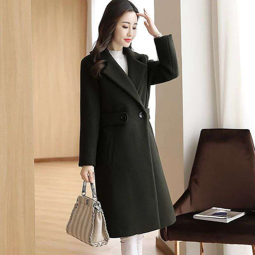 Slim Slimming Over The Knee Children Coat