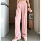 Women's New High Waist Loose Drape Suit Wide Leg Pants