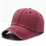 Washed Solid Color Light Board Baseball Cap For Women