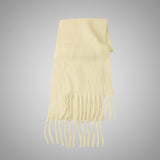 Mohair Idle Style Soft Fluffy Pure Color Warm Keeping Scarf