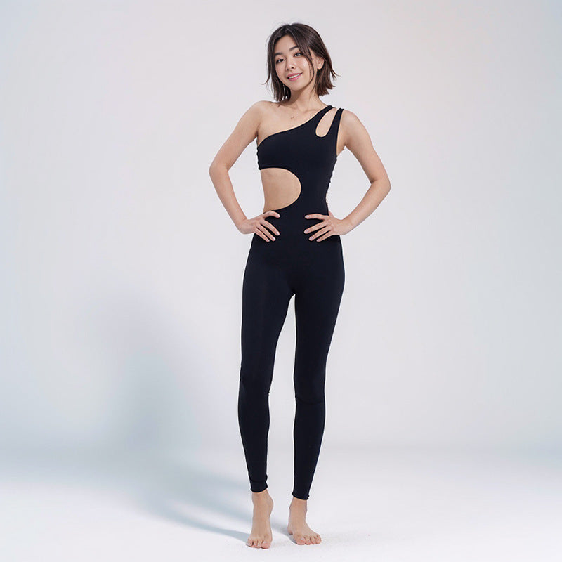 One-piece Exercise Sleeveless Irregular Workout Clothes