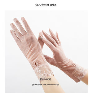 Lightweight Breathable Lace Sun Protection Gloves