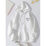 Korean Style Hooded Brushed Hoody Women's Casual