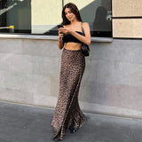 Leopard Print Dress Fashion Mermaid Skirt Womens Clothing