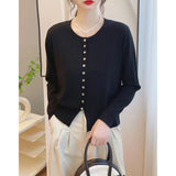 Autumn Classic Style Knitted Sweater Small Cardigan Women