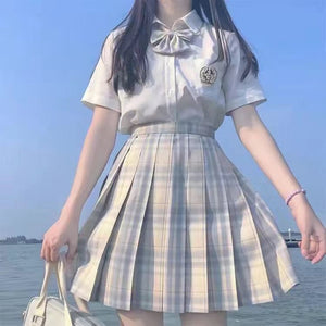 Student Jk Plaid Skirt Preppy Style Skirt