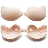 Strapless Black Breast Pad Push Up One-piece Invisible Bra Breathable Safety For Wedding Dress