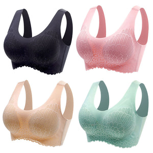 Women's Fashion Seamless No Underwire Push Up Sports Tank Top Bra