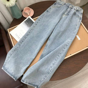 Ladies High Waist Stretch Skinny Jeans Blue