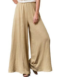 Women's Cotton And Linen Loose Wide-leg Pants Oversized Casual Trousers