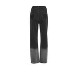 Gradient Contrasting Smoke Grey Love Jeans