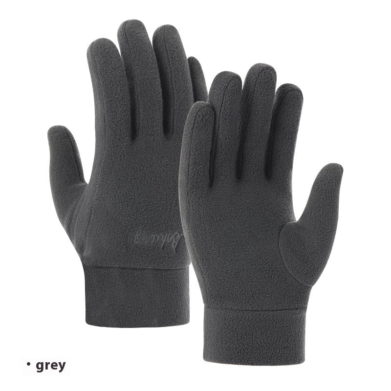 Autumn And Winter Warm Polar Fleece Gloves Riding Thick Fashion