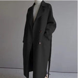 Over-the-knee All-match Mid-length Wool Coat