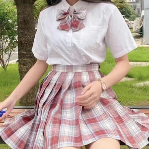 Student Jk Plaid Skirt Preppy Style Skirt