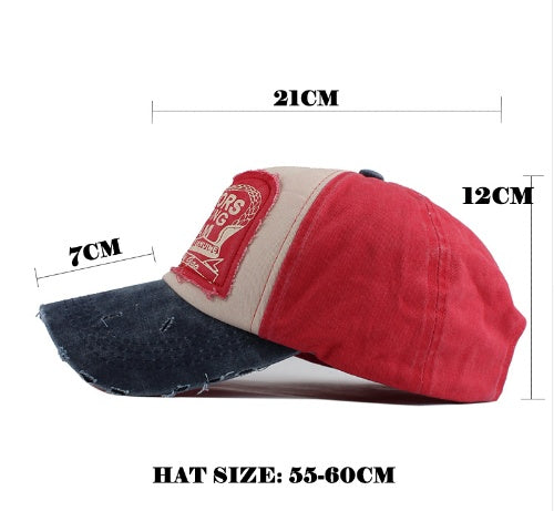 Cotton Caps Baseball Hip Hop Cap For Men&Women Grinding Multicolor