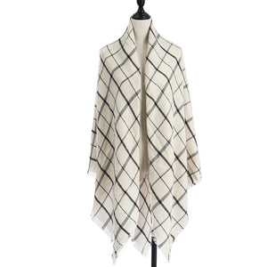 Women's Cashmere-like Plus-sized Double-sided Qicaigei Scarf Shawl