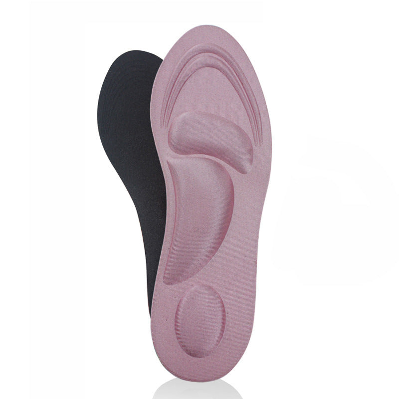 Soft Insole High Heel Shoe Pad Men Women 4D Sport Sponge Pain Relief Insert Cushion Pad Shoe Insoles 1Pair