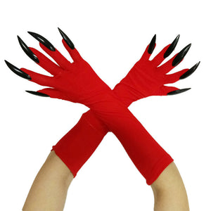 Halloween Long Nail Ghost Claw Gloves Long