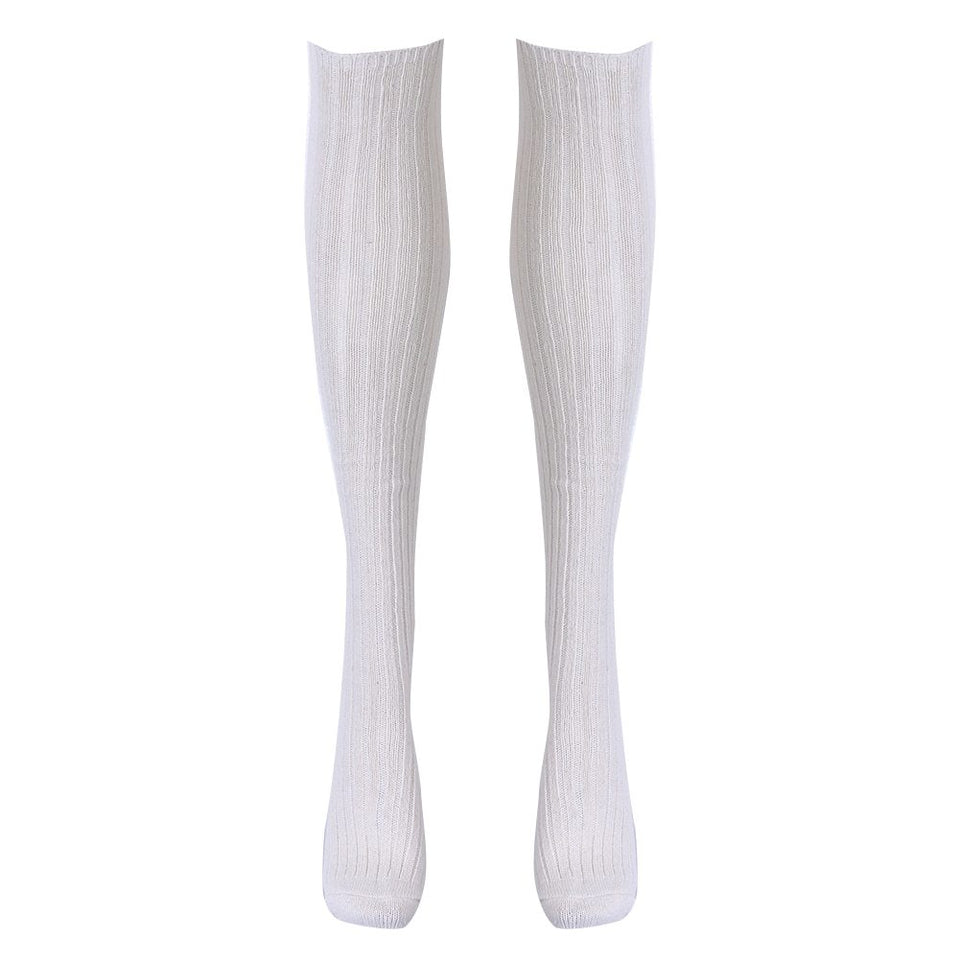 Autumn And Winter Explosions Cotton Letters In The Tube Long Socks Over The Knee Pile Of Socks Women's Knit Tide Socks