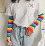 Rainbow sun protection sleeves