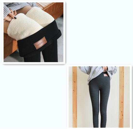 Female Winter Thick Velvet Leggings