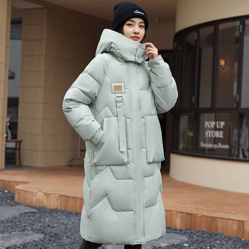 Detachable Hat Women's Mid-length Thickened Women's Coat