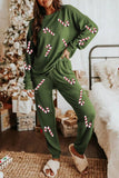 Women's Christmas Sequins Long Sleeve Pants Two-piece Set Fashion Casual Set