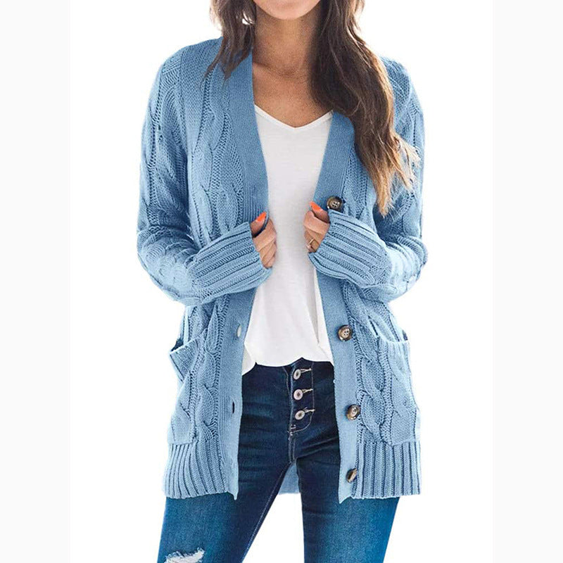 Single breasted long sleeve wool jacket