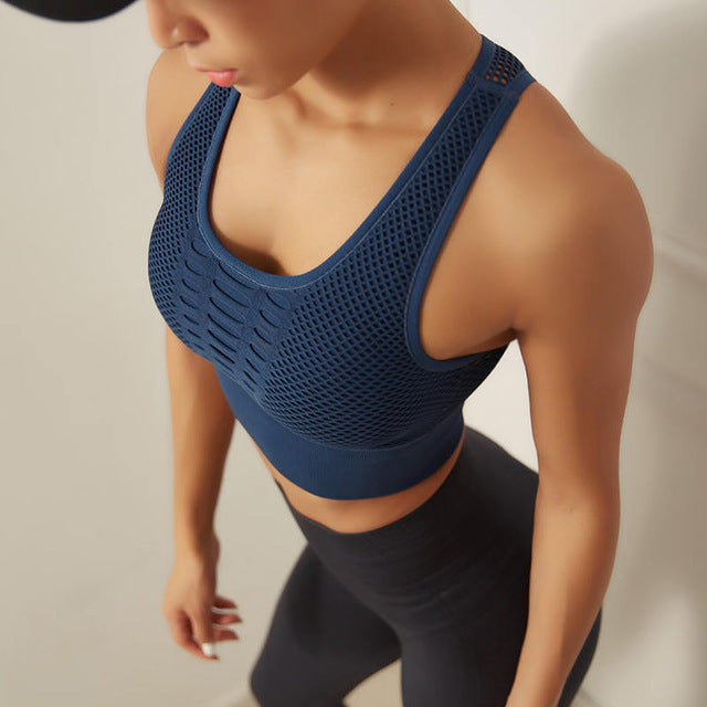 Sports Bra Women Shock-Resistant Underwear Running Yoga