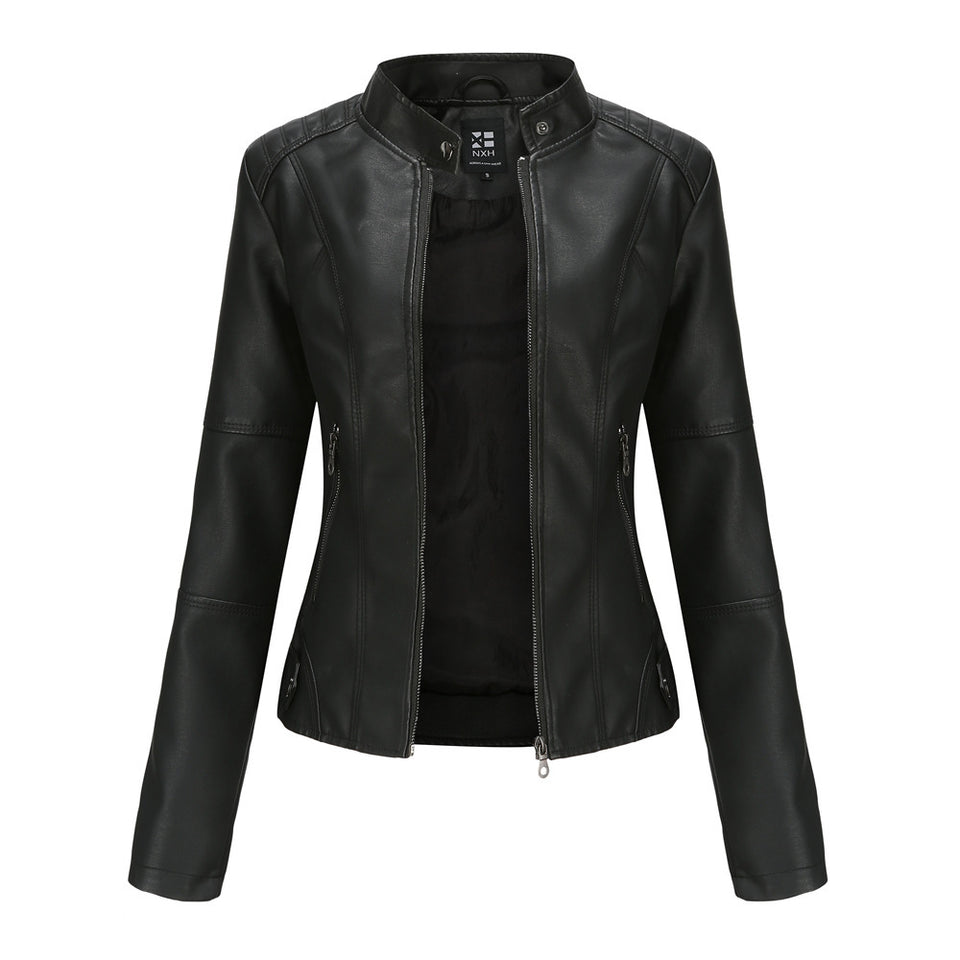 European And American Women's Leather Jackets