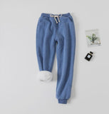 Lamb velvet padded sweatpants