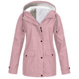 Fleece Jacket Outdoor Mountaineering Hooded Coat Winter Outwear