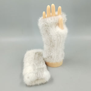 Thickened Warm Winter Wristband Mid-length Gloves