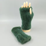 Thickened Warm Winter Wristband Mid-length Gloves