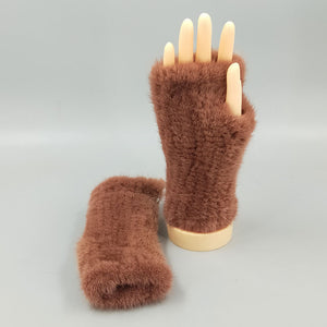 Thickened Warm Winter Wristband Mid-length Gloves