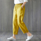 Spring And Autumn New Cropped Trousers Women Casual Pants