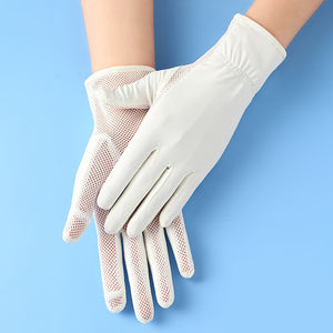 Ice Silk Gloves Sunscreen Women Uv Protection Outdoor Thin Style