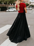 Women Fashion Casual Skirt Girls High Waist Long Skirts