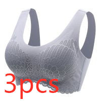 Thai Latex 4.0 Underwear Women'S Bra Small Chest No Mark No Steel Ring Bra No Mark Sports Vest Lace Back