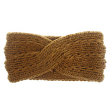 Acrylic Thick Wool Knitted Headband Diagonally Crossed Hair Accessories For Women