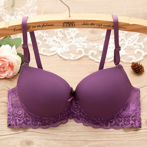 Bra Small Chest Gathered Bra With Underwire